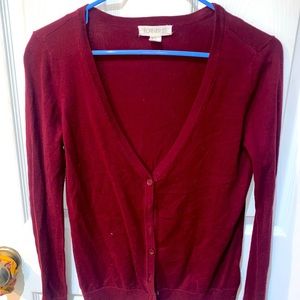 Burgundy cardigan